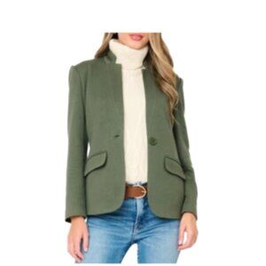 Gibsonlook Notch Collar Blazer - Deep Green. Size Small